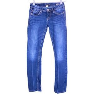 Silver Jeans Women Jean Berkley Low Rise Blue Size W25 (27x31)
